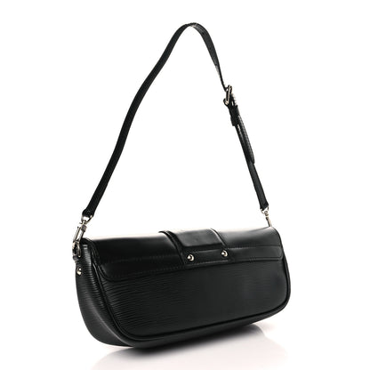 Louis Vuitton Epi Montaigne Clutch Black 3 of 8