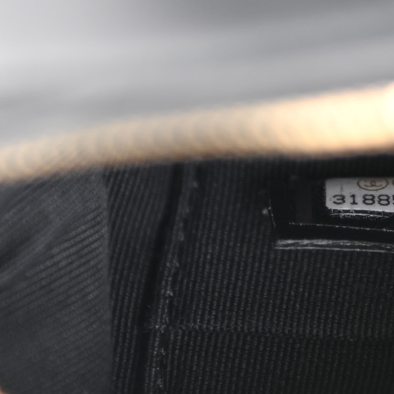 Chanel Nylon Grosgrain Quilted Lifestyle Clutch with Chain Black 7 of 10