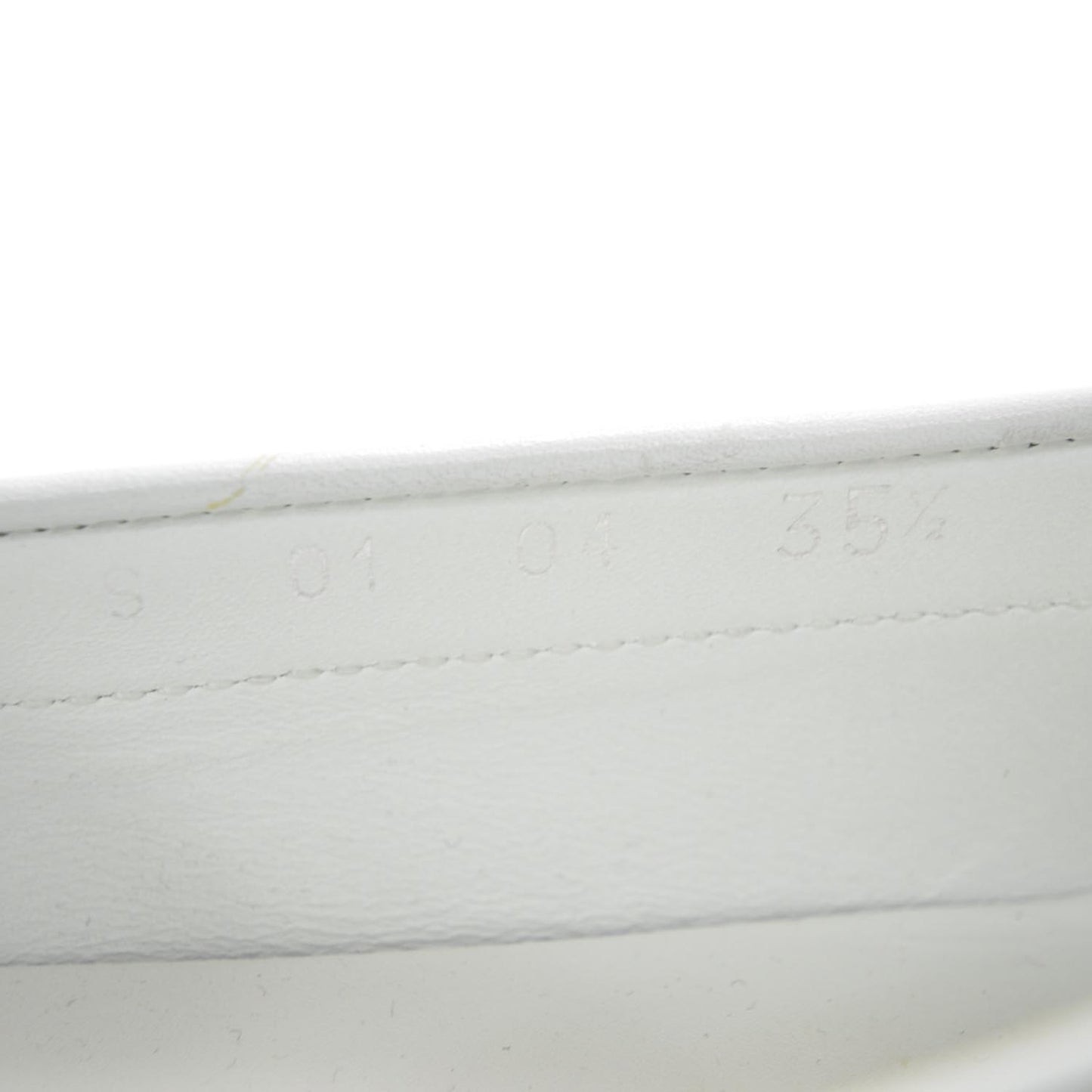 Leather Driving Loafers 35.5 White