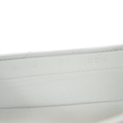 Christian Dior Leather Driving Loafers 35.5 White 7 of 8