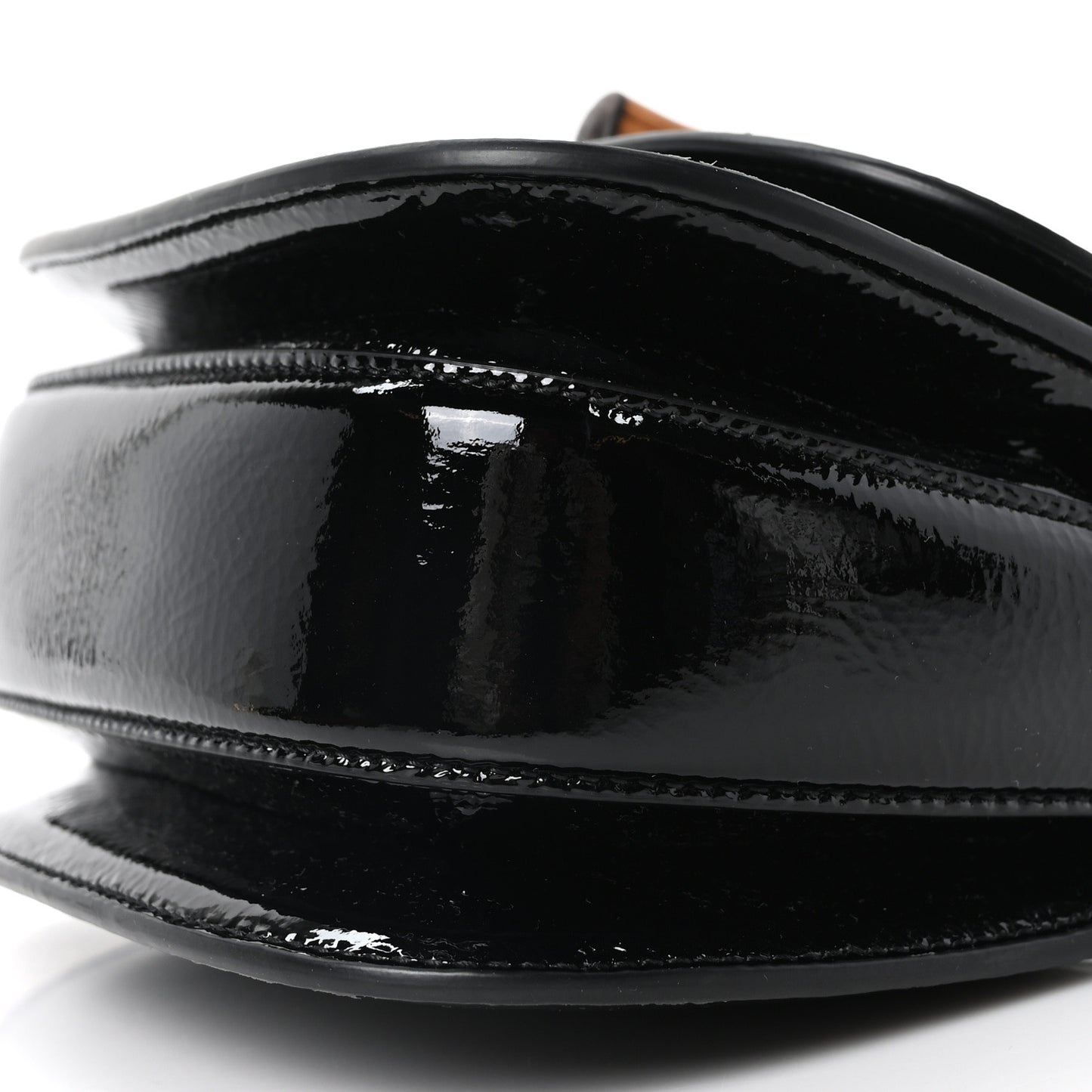 Skipper Calf Web Logo Embossed Mini Bamboo 1947 Top Handle Bag Black
