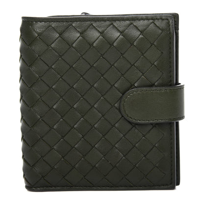 Bottega Veneta Nappa Intrecciato Mini Wallet Moss 1 of 9