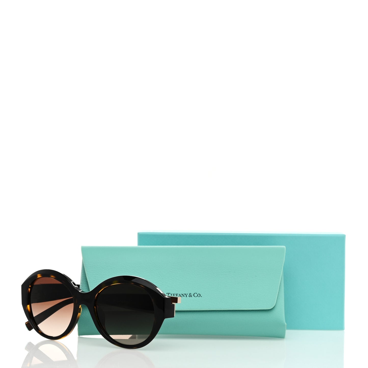 Crystal T Round TF 4227-B Sunglasses Havana