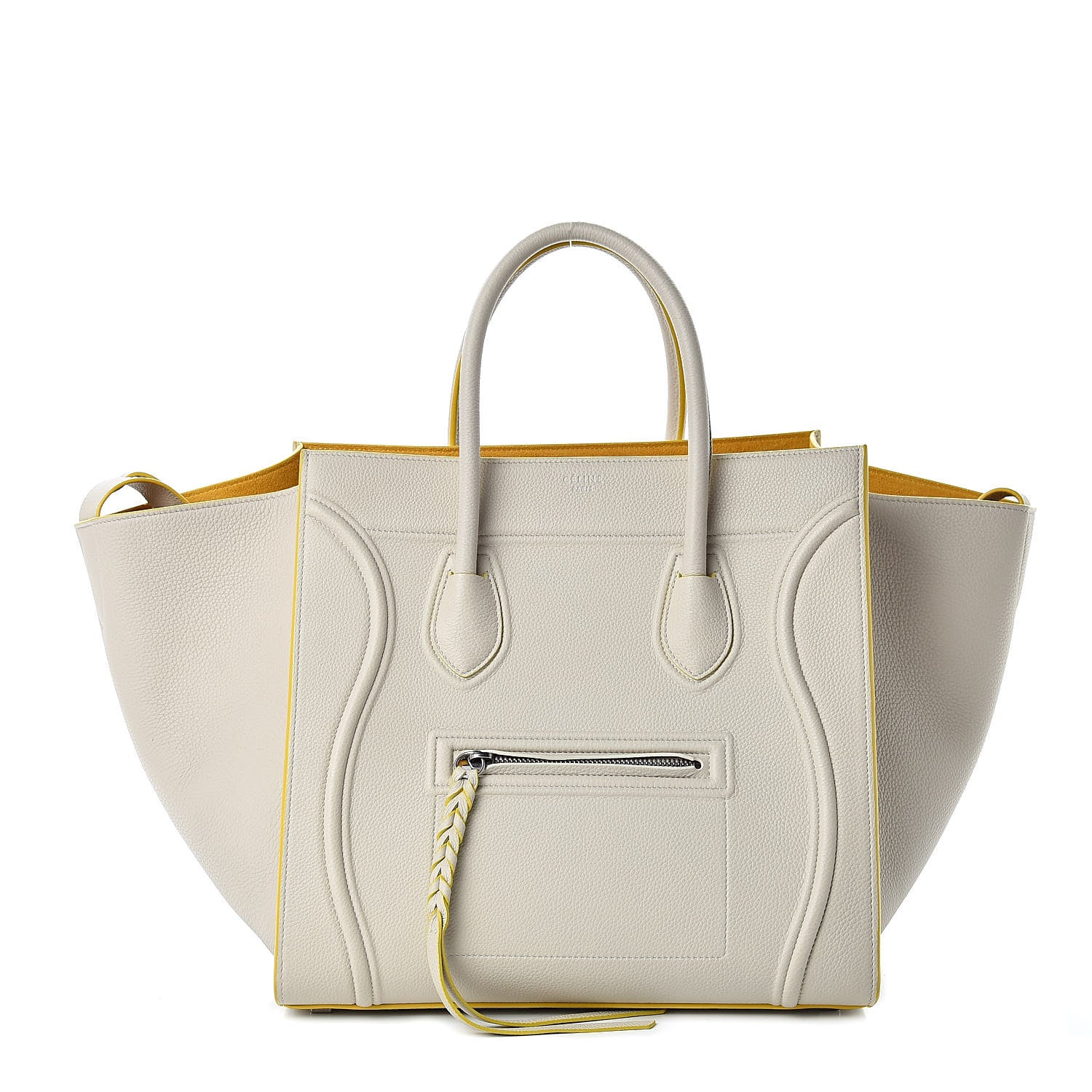Celine Grained Calfskin Medium Phantom Luggage Light Beige 1 of 11