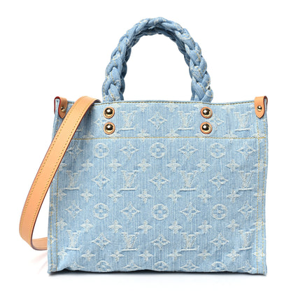 Louis Vuitton Monogram Washed Denim Let Go PM Sky Blue 1 of 10