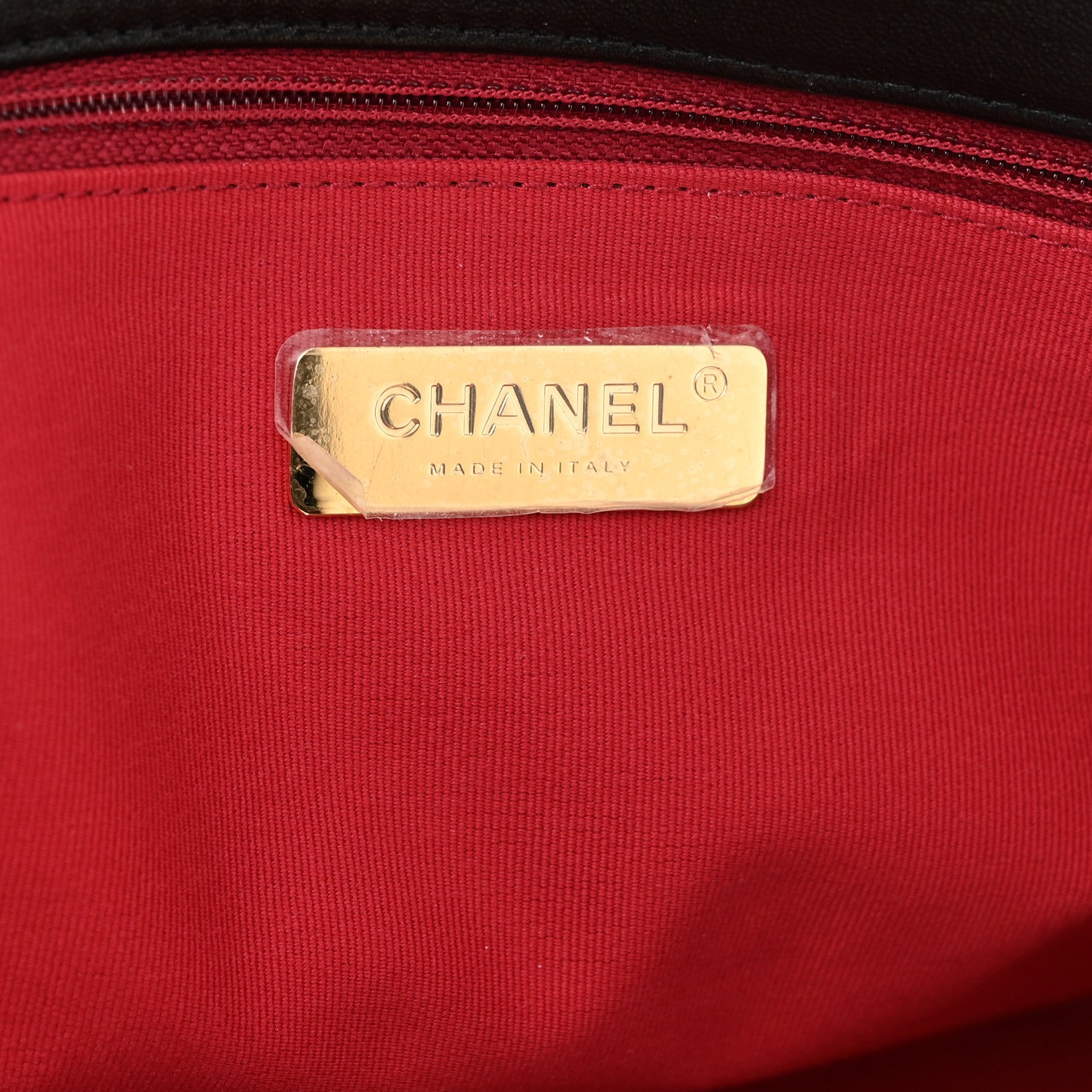 Chanel Lambskin Quilted Chanel 19 East West Shopping Bag Black 5 of 11