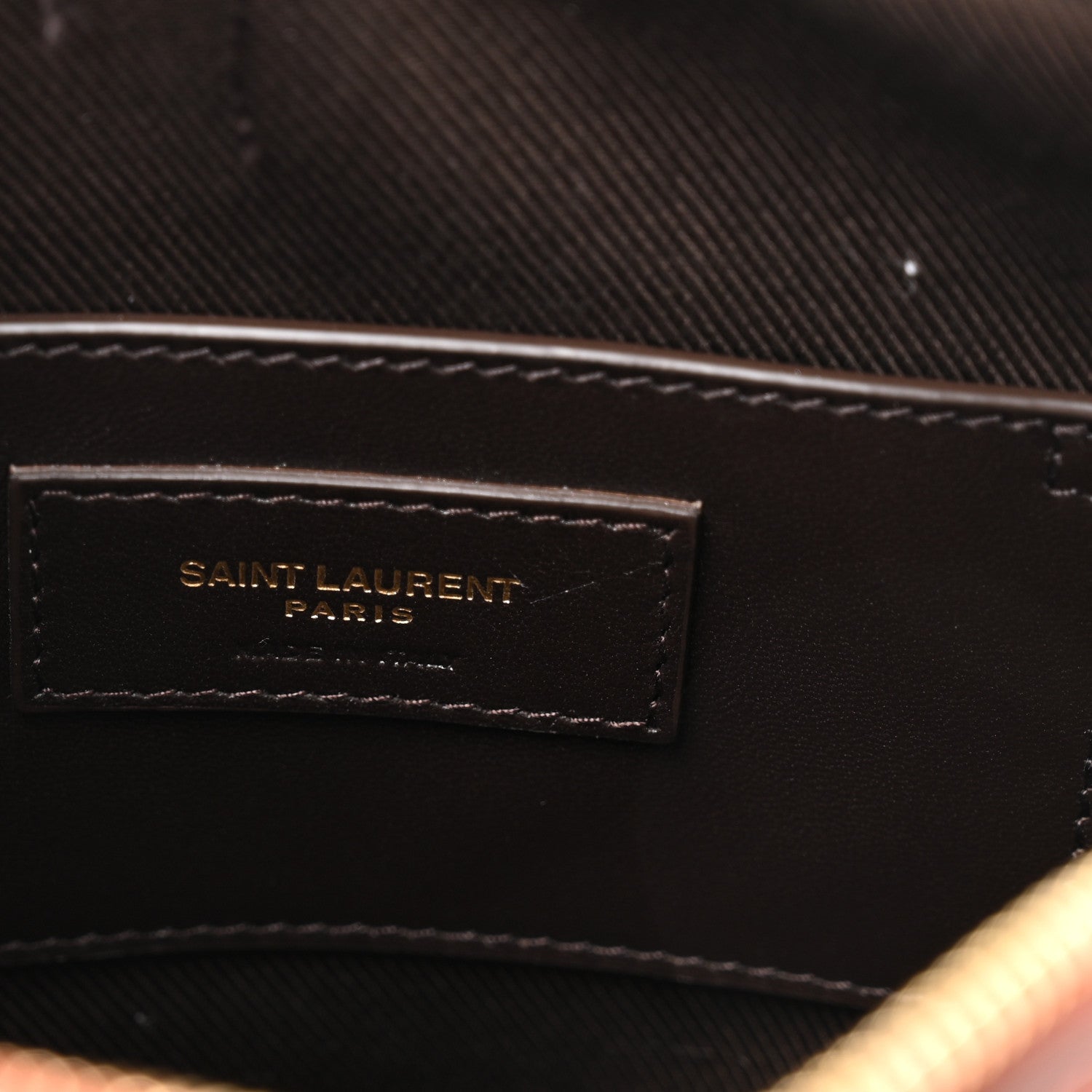 Saint Laurent Canvas Smooth Calfskin Le Monogramme Coeur Crossbody Chestnut 6 of 10