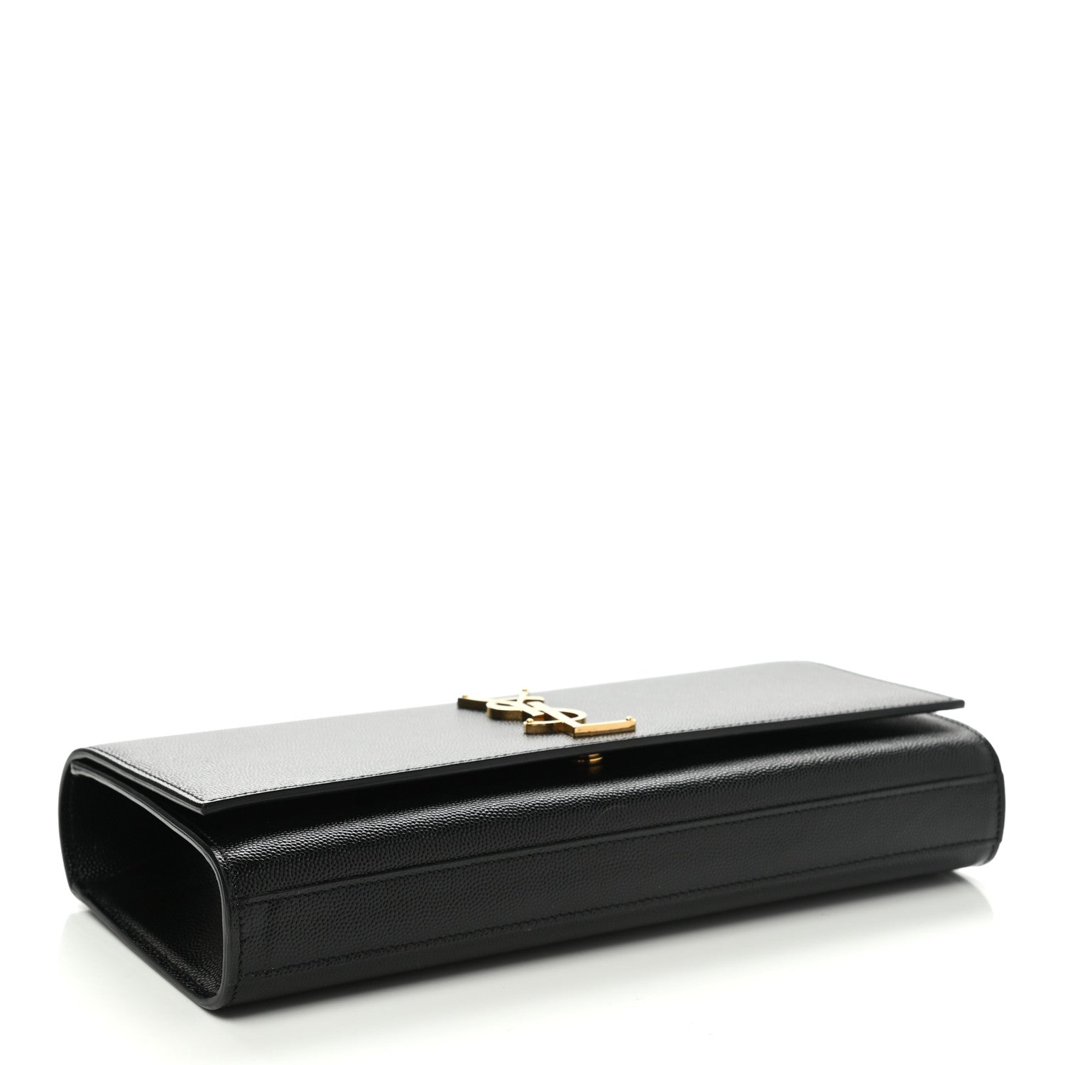 Saint Laurent Grain De Poudre Monogram Cassandre Clutch Black 4 of 6