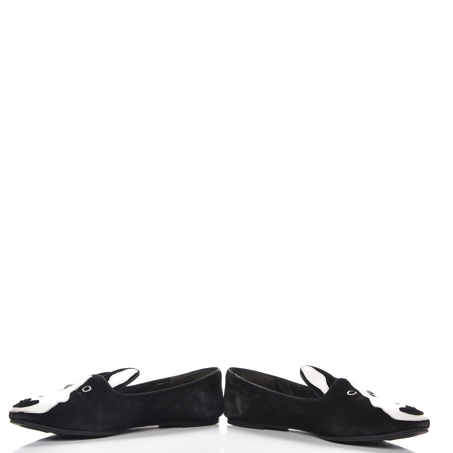 Marc Jacobs MARC By Suede Neville Dog Loafers 38.5 Black 5 of 17