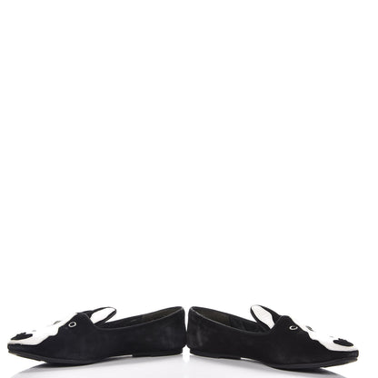 Marc Jacobs MARC By Suede Neville Dog Loafers 38.5 Black 5 of 17