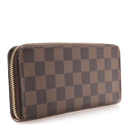 Louis Vuitton Damier Ebene Clemence Wallet Rose Ballerine 3 of 7