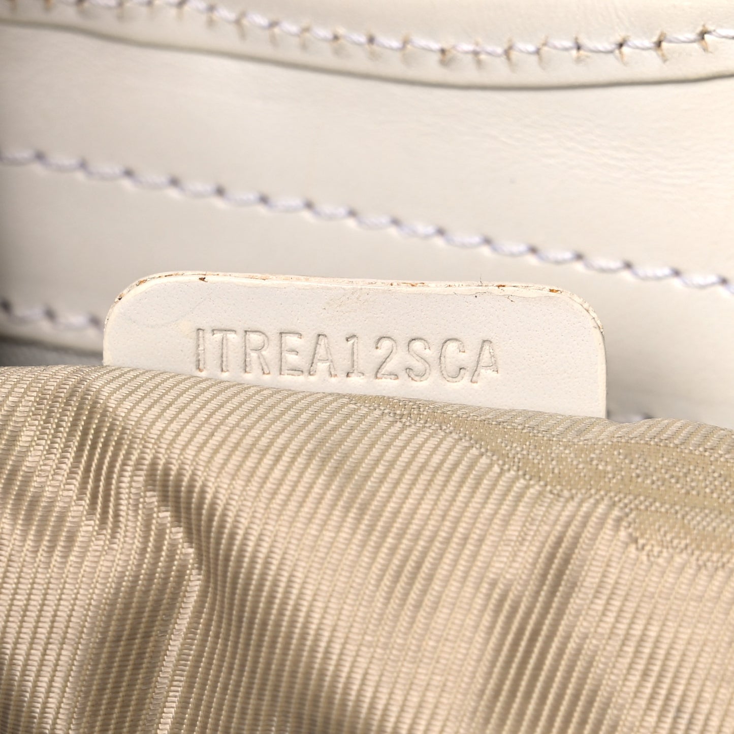 Calfskin Studded Hobo White