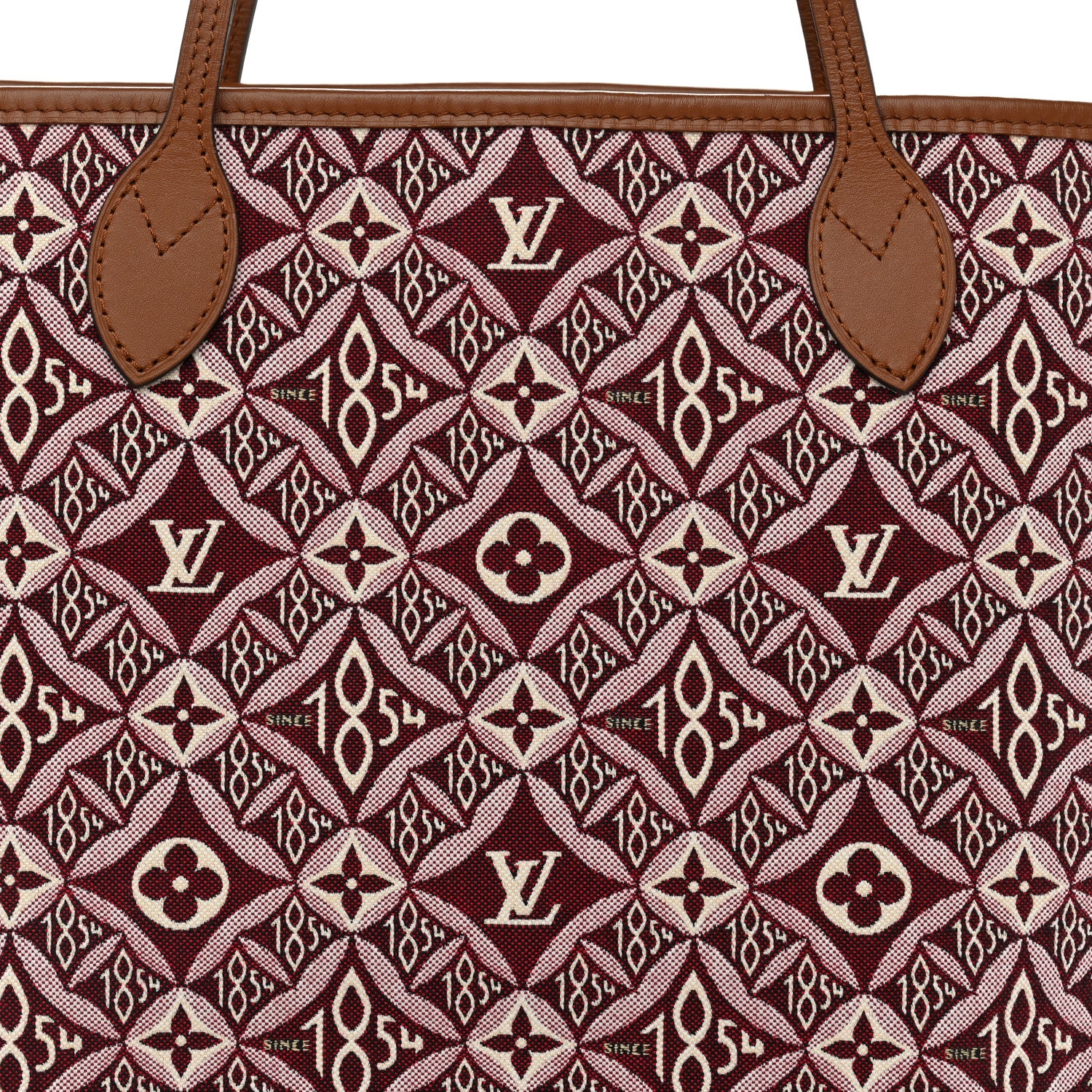 Louis Vuitton Jacquard Since 1854 Neverfull MM Bordeaux 8 of 10