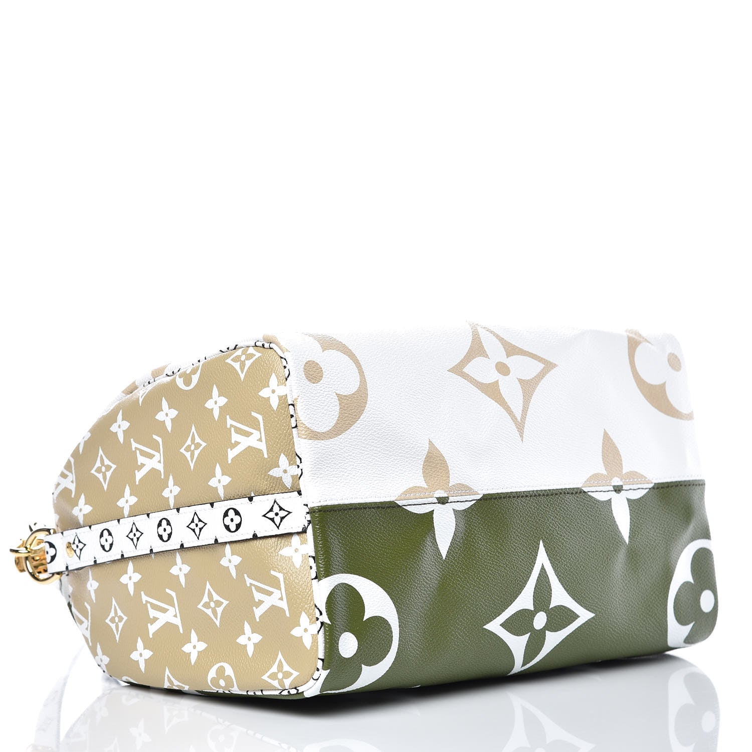 Louis Vuitton Monogram Giant Speedy Bandouliere 30 Kaki Beige 4 of 9