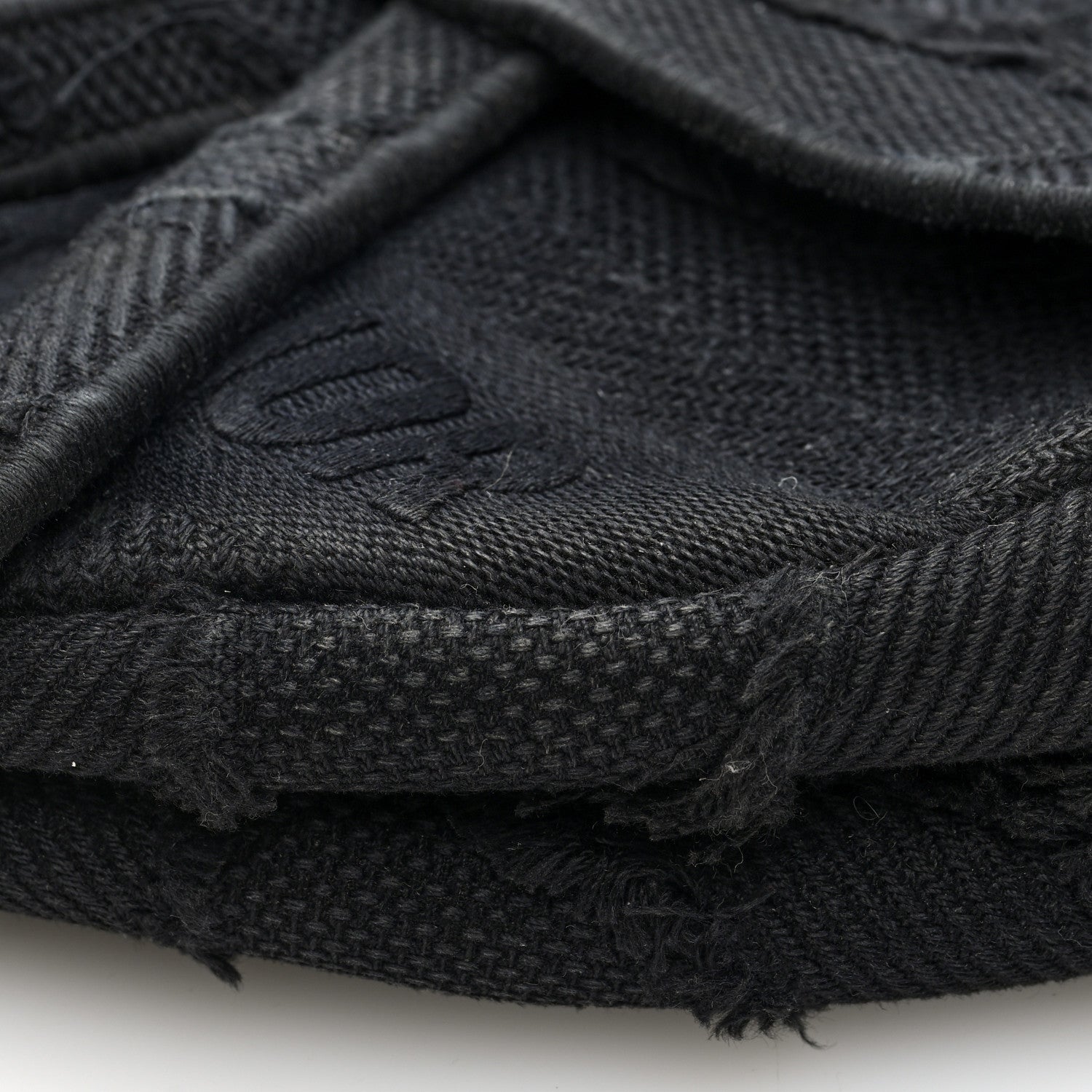 Christian Dior Canvas Embroidered Camouflage Saddle Bag Black 10 of 10