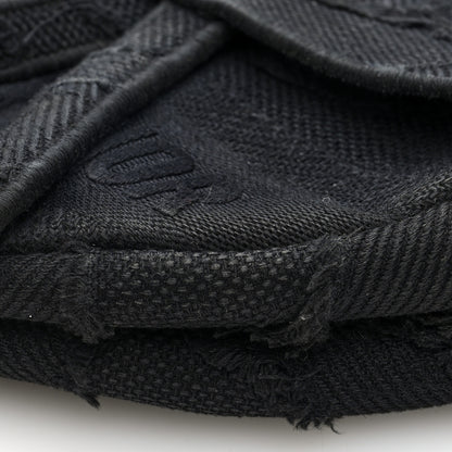 Christian Dior Canvas Embroidered Camouflage Saddle Bag Black 10 of 10