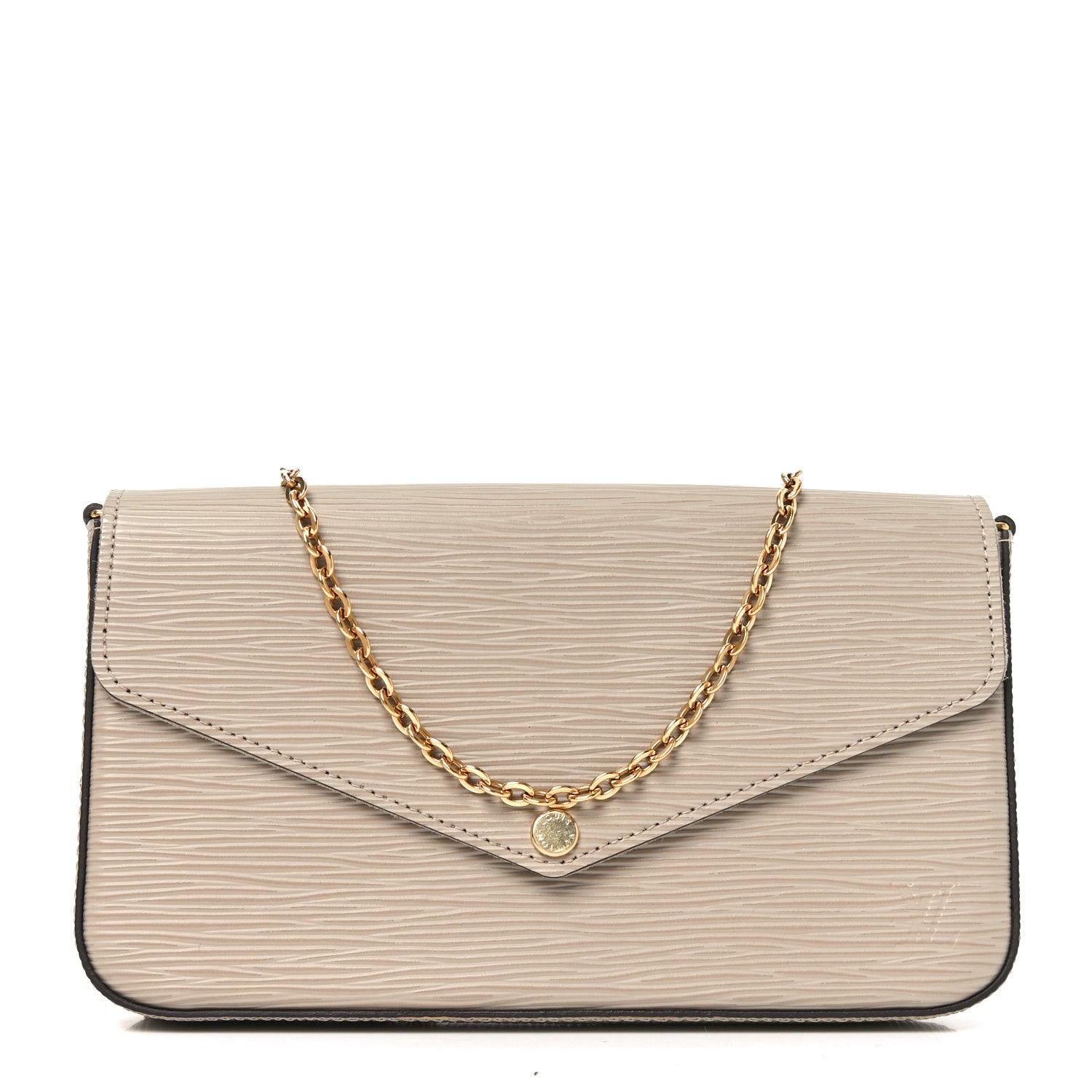Louis Vuitton Epi Felicie Pochette Chain Wallet Galet 1 of 9