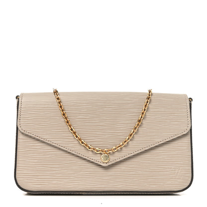 Louis Vuitton Epi Felicie Pochette Chain Wallet Galet 1 of 9