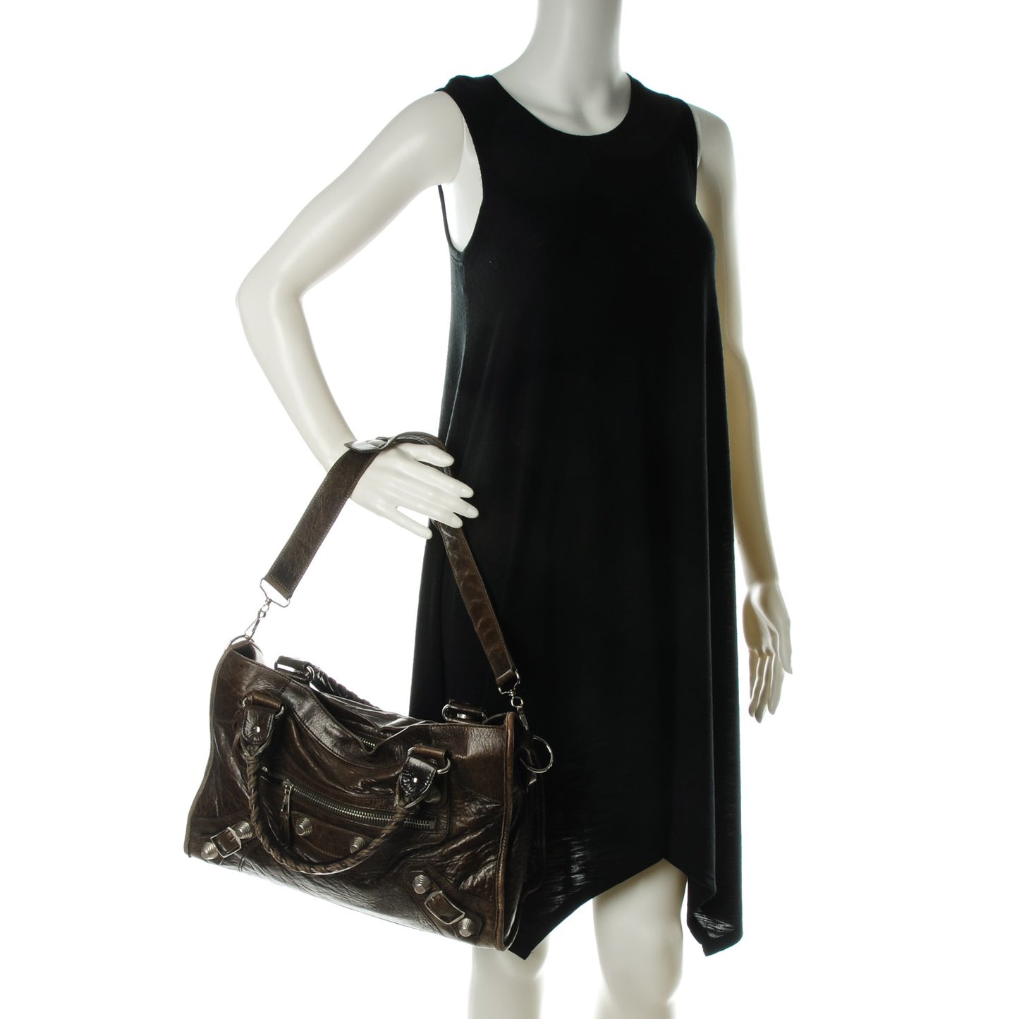 Chevre Giant 21 Silver Hardware City Dark Brown