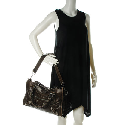 Balenciaga Chevre Giant 21 Silver Hardware City Dark Brown 2 of 12