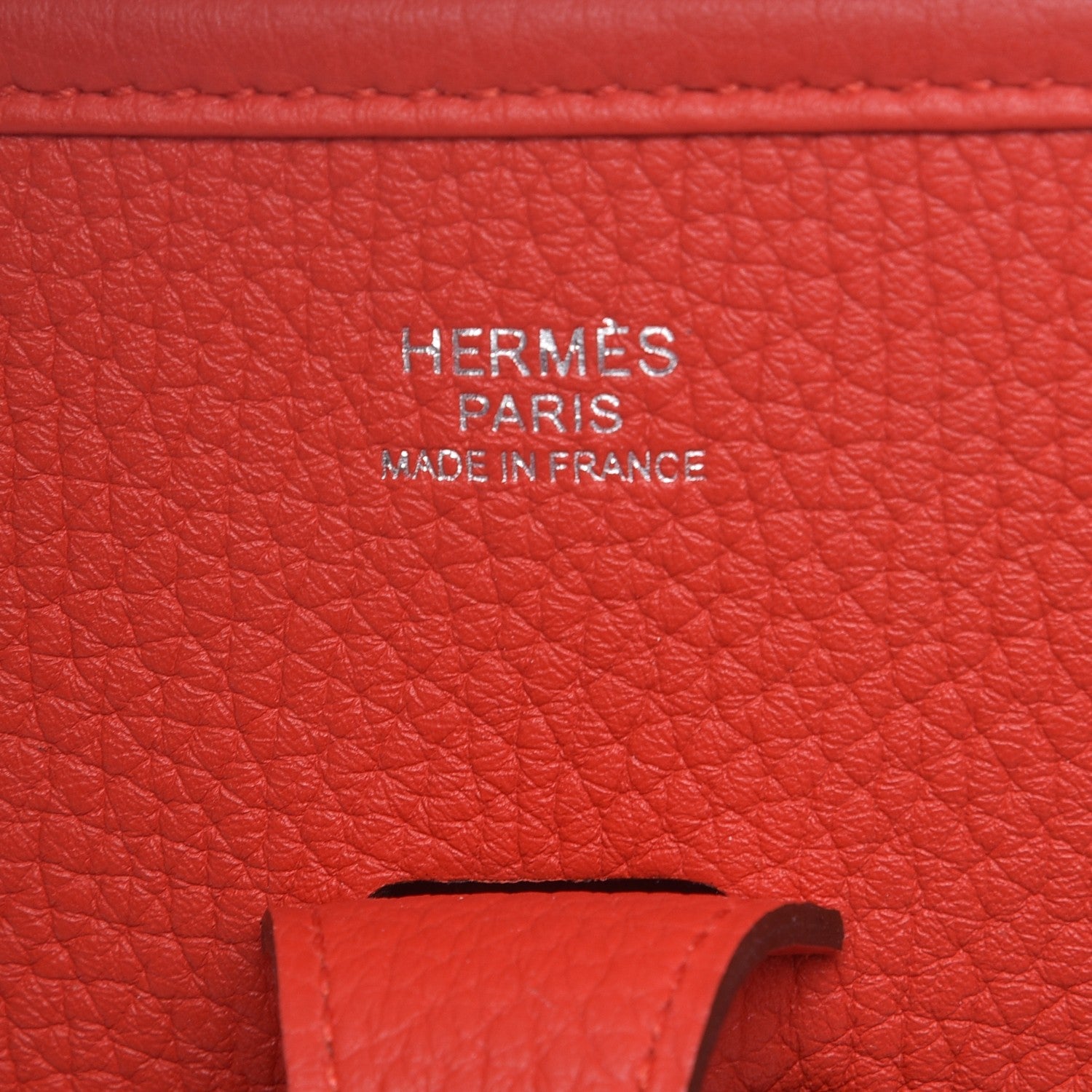 Hermes Taurillon Clemence Evelyne III PM Rouge Tomate 7 of 8