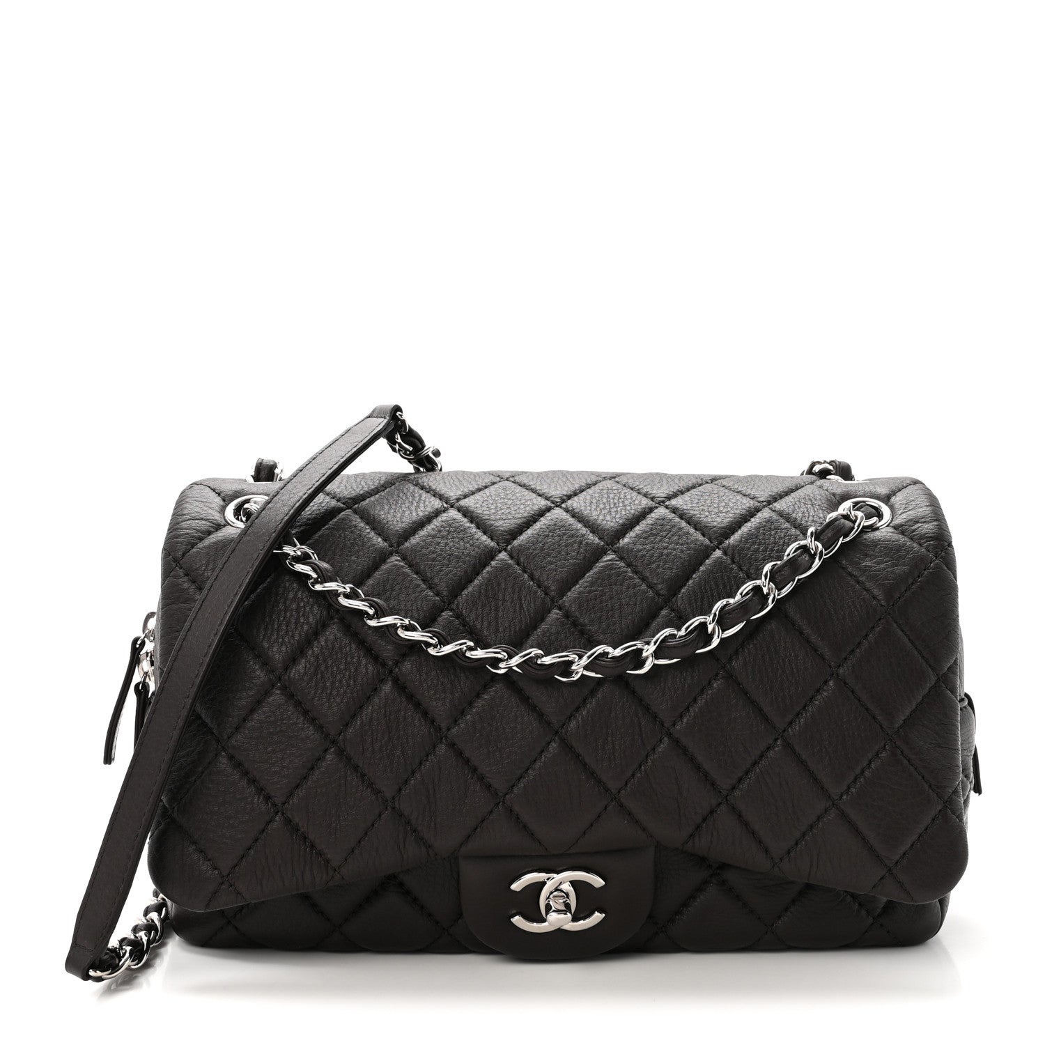 Chanel Deerskin Quilted Casual Journey Flap Brown 1 of 10