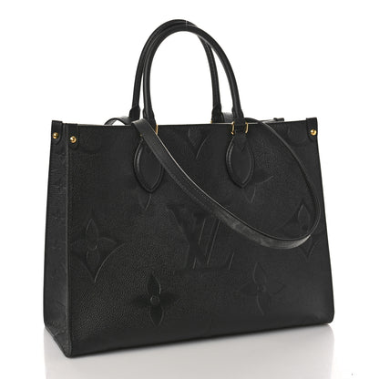 Louis Vuitton Empreinte Monogram Giant Onthego MM Black 3 of 8