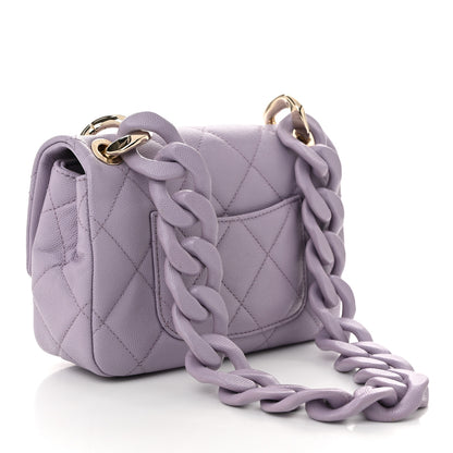 Chanel Caviar Quilted Funky Match Mini Flap Light Purple Light Purple 3 of 11
