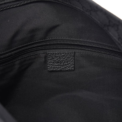 Gucci Nylon Monogram Large Messenger Black 6 of 10