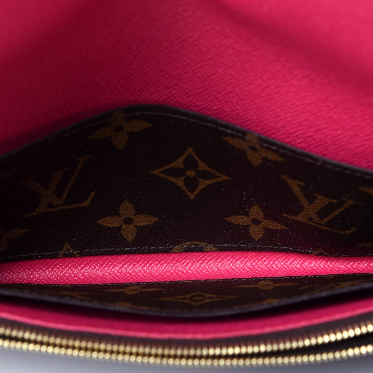 Monogram Bloom Flower Emilie Wallet Fuchsia