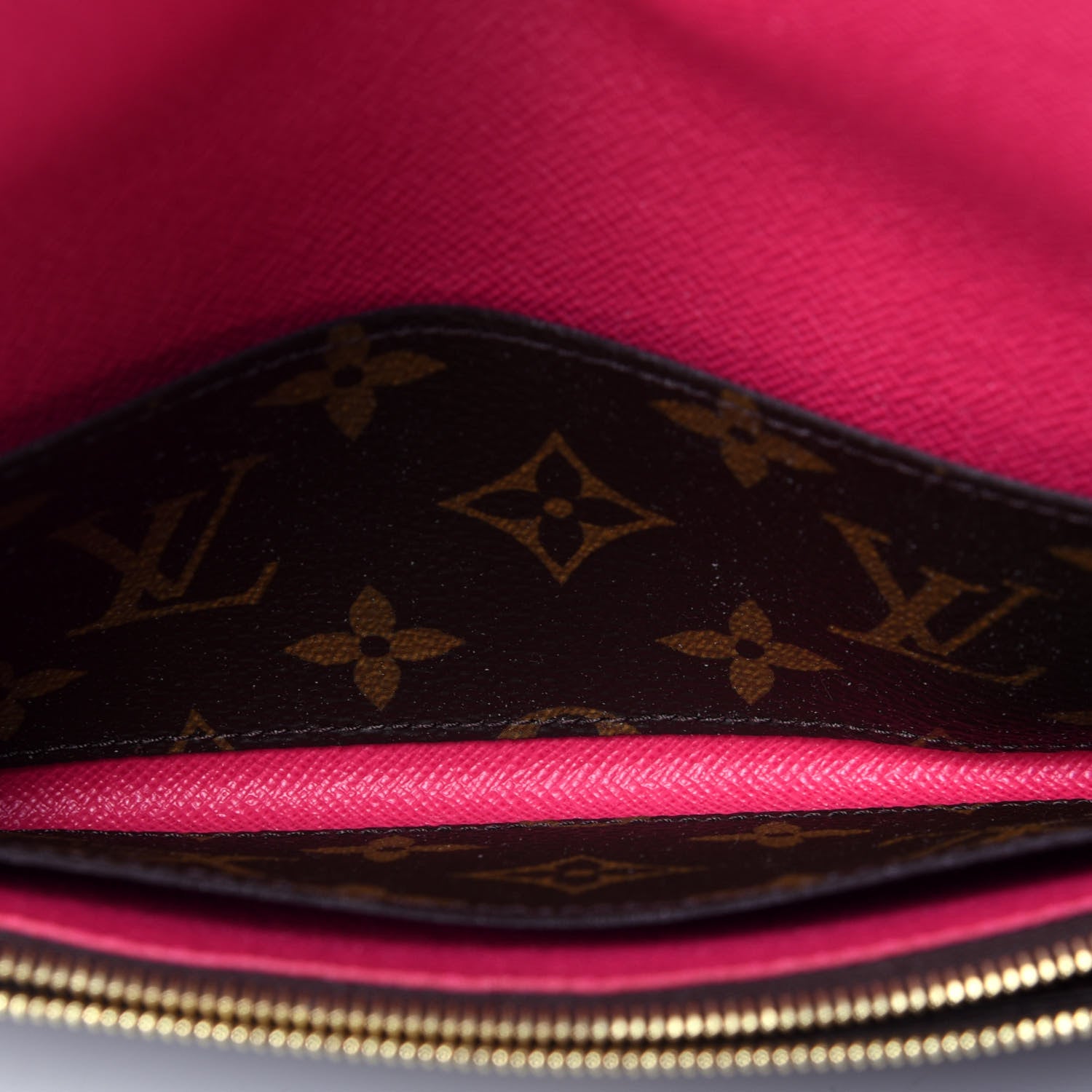 Louis Vuitton Monogram Bloom Flower Emilie Wallet Fuchsia 5 of 12