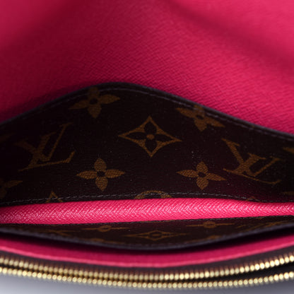 Louis Vuitton Monogram Bloom Flower Emilie Wallet Fuchsia 5 of 12