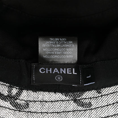 Chanel Denim CC Bucket Hat L White Black 8 of 8