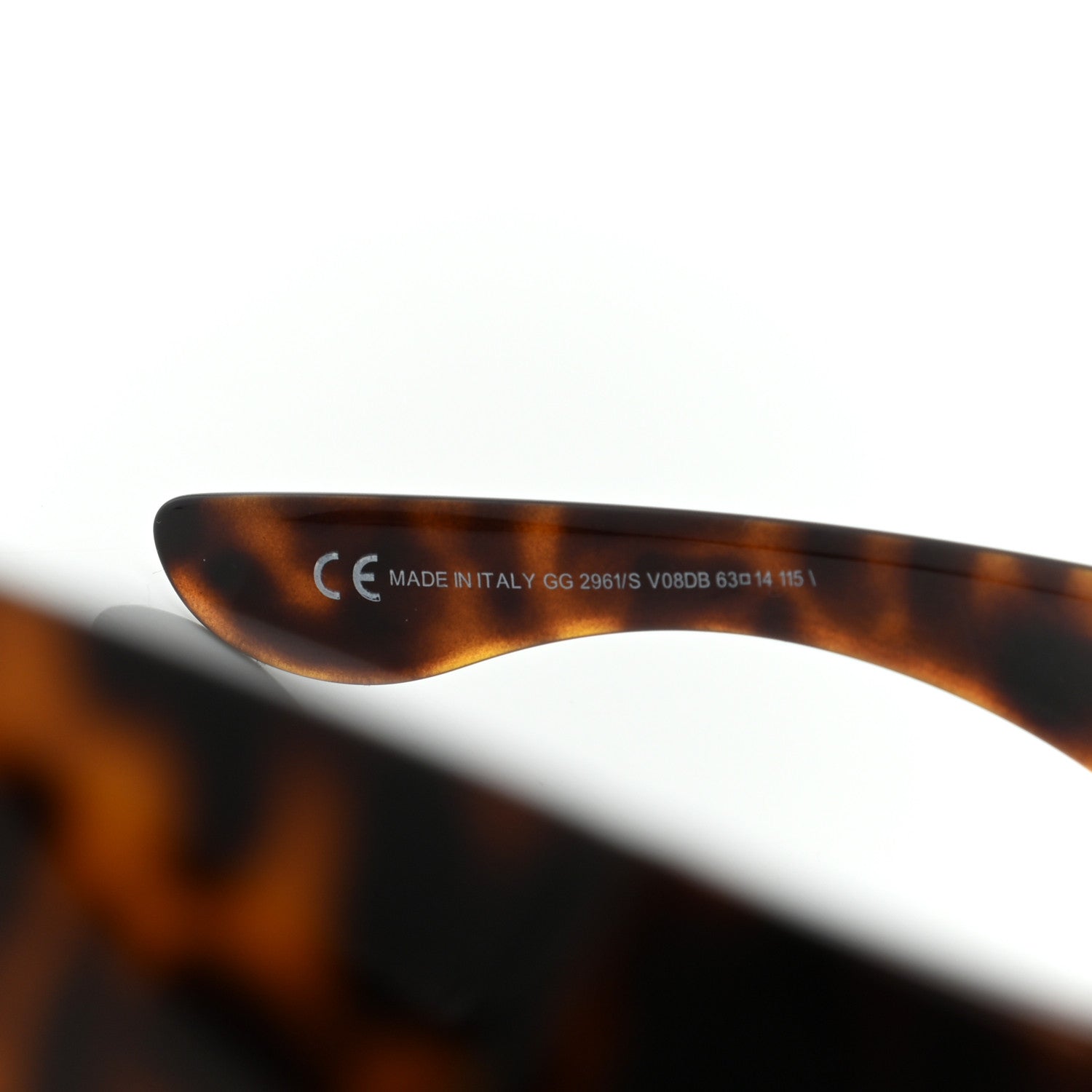 Gucci Acetate Oversized Sunglasses GG 2961/S Tortoise 5 of 6