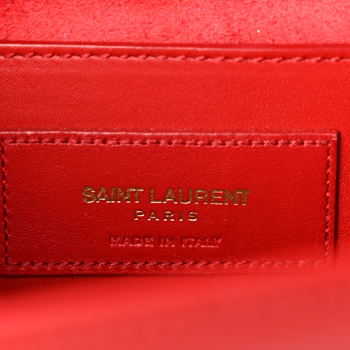 Smooth Calfskin Medium Classic Monogram Kate Tassel Satchel Lipstick Red