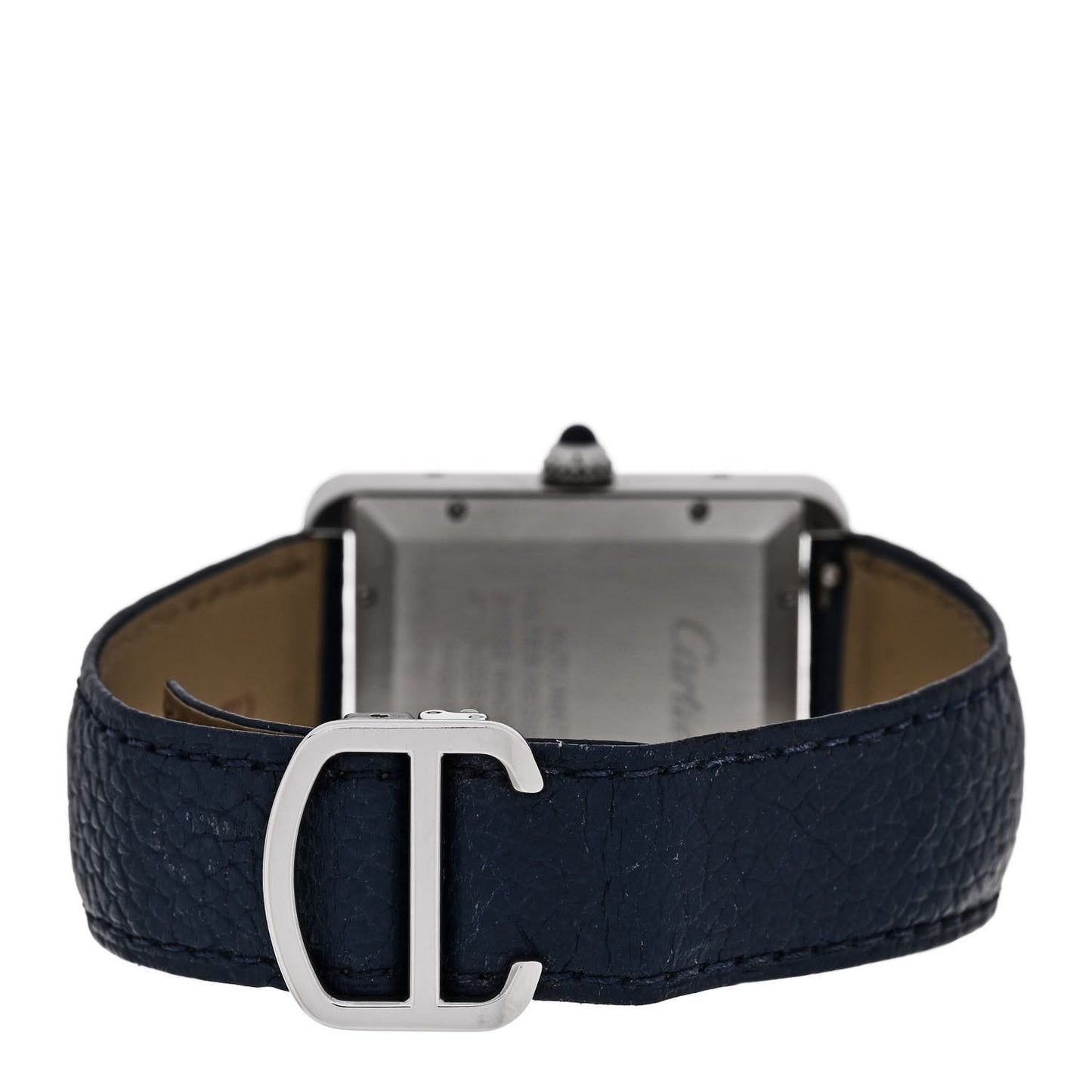 Stainless Steel Calfskin 31mm Tank Solo Automatic Watch Blue