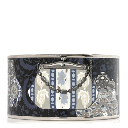 Hermes Enamel Printed Cachemire de Tamara Extra Wide Bracelet 70 1 of 5