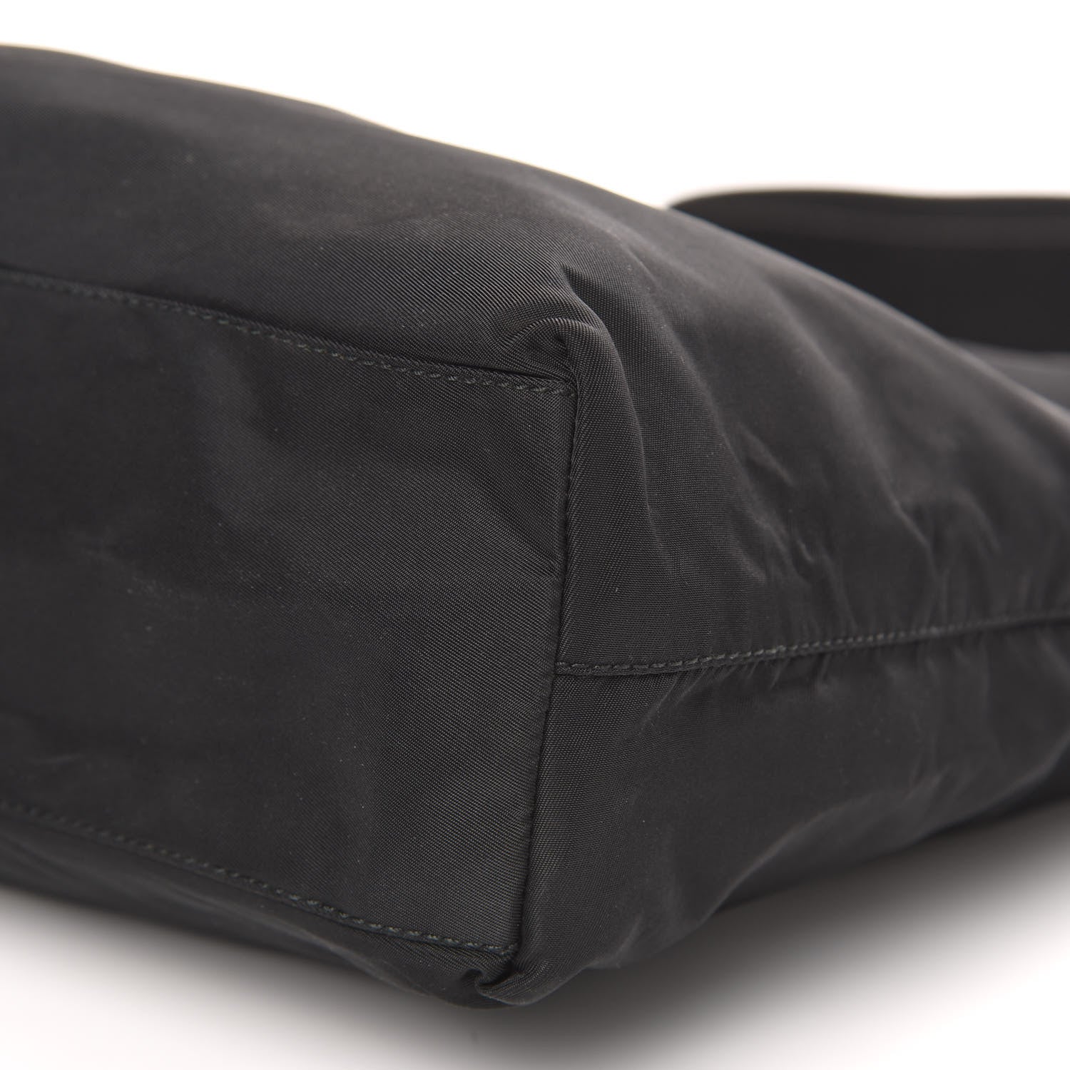 Prada Nylon Flat Messenger Bag Black 8 of 9