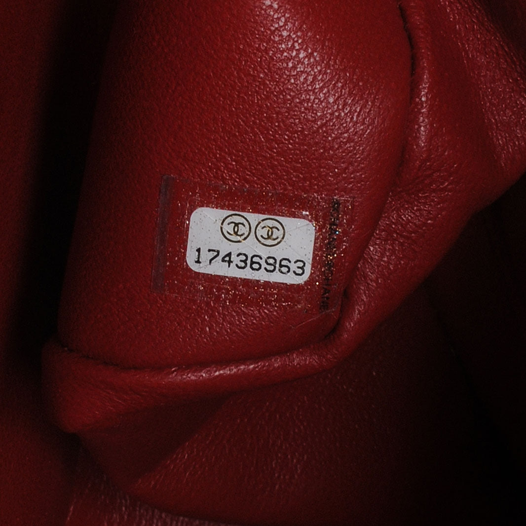 Lambskin Jumbo Double Flap Red