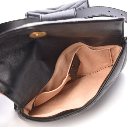Gucci Calfskin Matelasse GG Marmont 2.0 Multi Belt Bag 85 34 Black 7 of 13