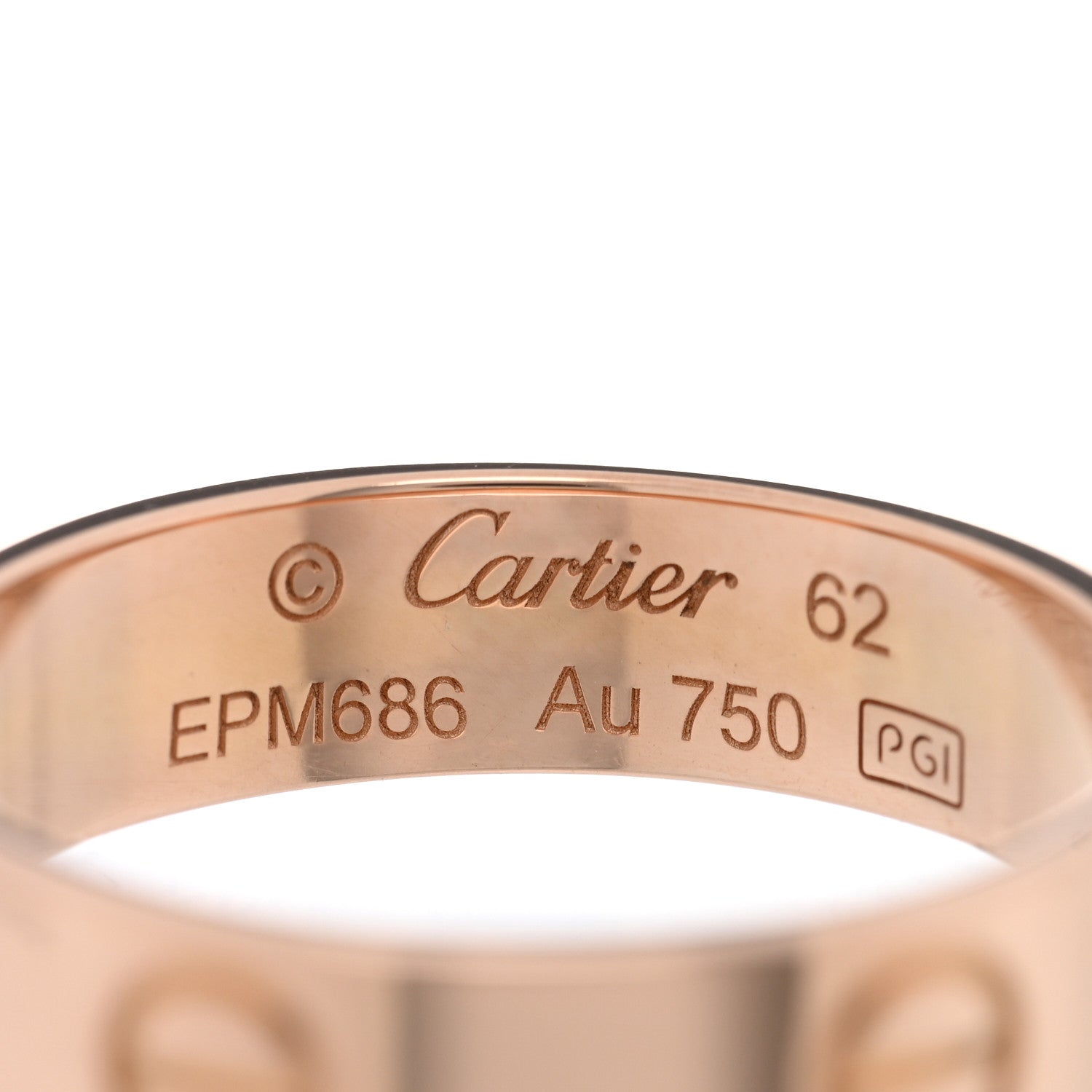 Cartier 18K Pink Gold 5.5mm LOVE Ring 62 10 4 of 4