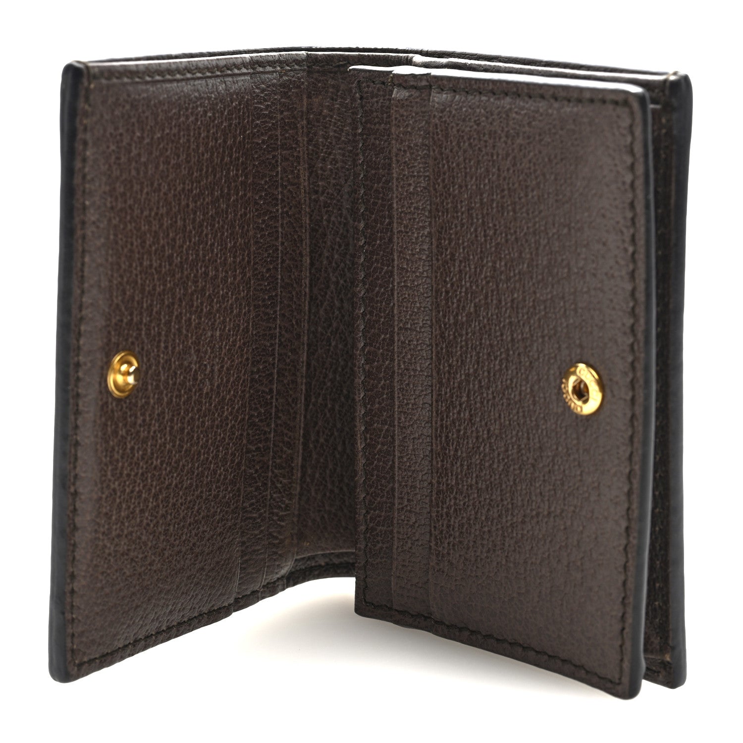 Gucci GG Supreme Monogram Web Ophidia Card Case Beige New Acero 5 of 6