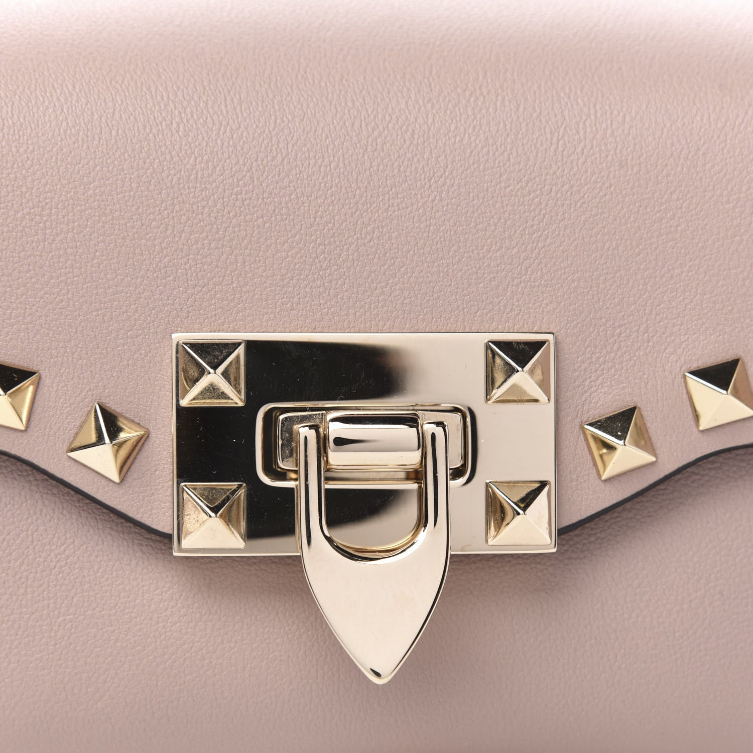 Valentino Garavani Calfskin Mini Rockstud Crossbody Bag Poudre 9 of 9