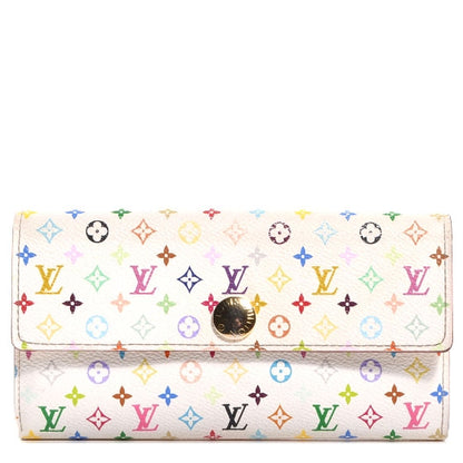 Louis Vuitton Monogram Multicolor Sarah Wallet White 1 of 7