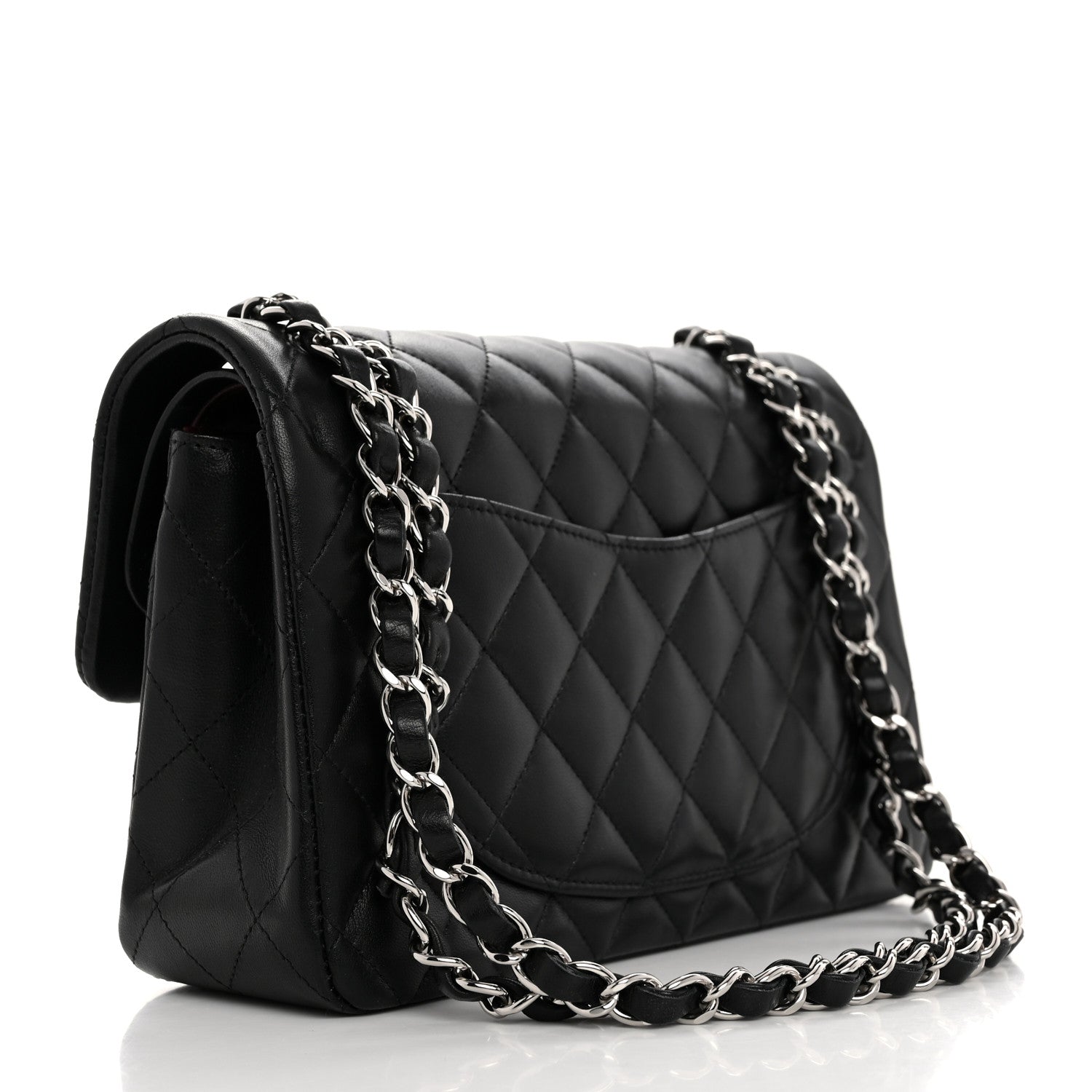 Chanel Lambskin Quilted Small Double Flap Black 2 of 10