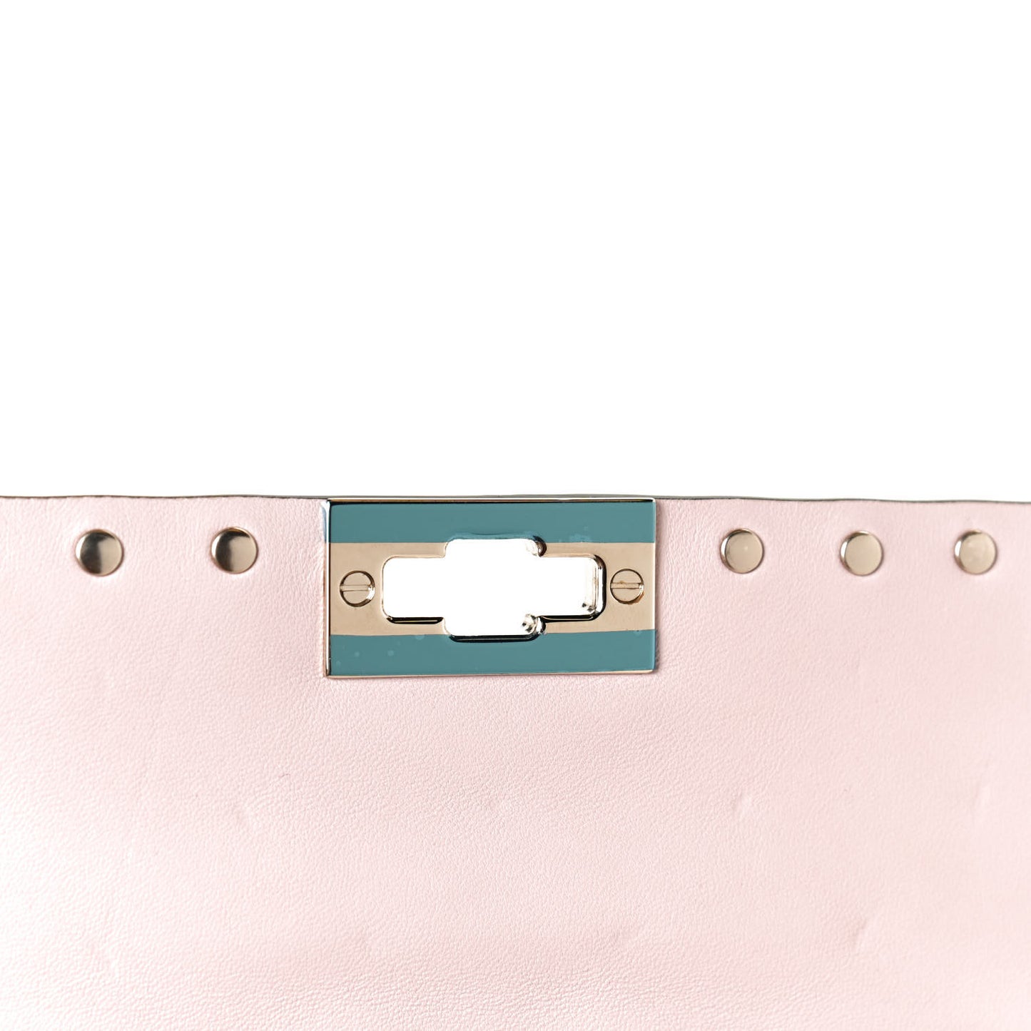 Nappa Rockstud Spike Wallet on Chain Water Rose