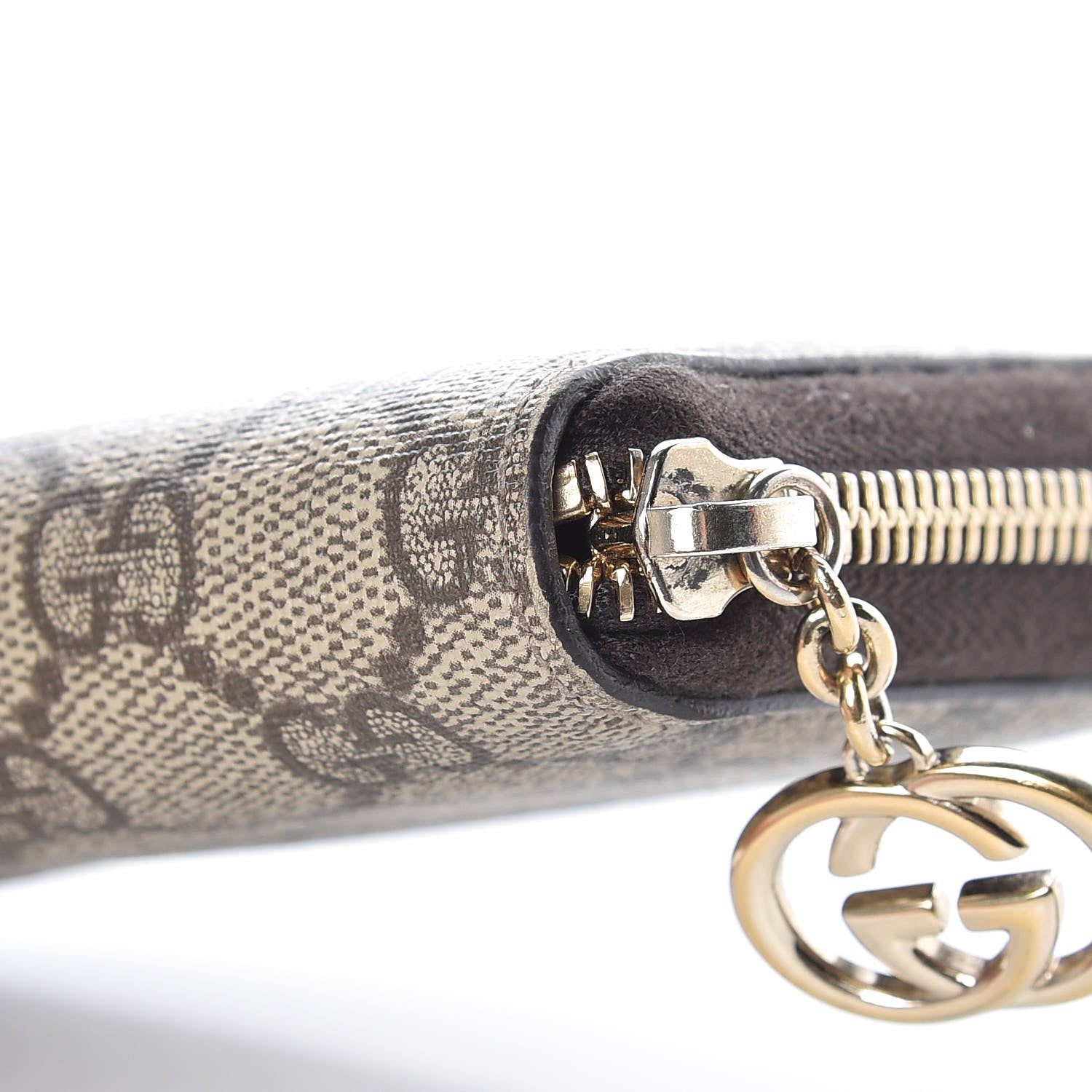 Gucci GG Supreme Monogram GG Pierce Zip Around Wallet Brown 9 of 9