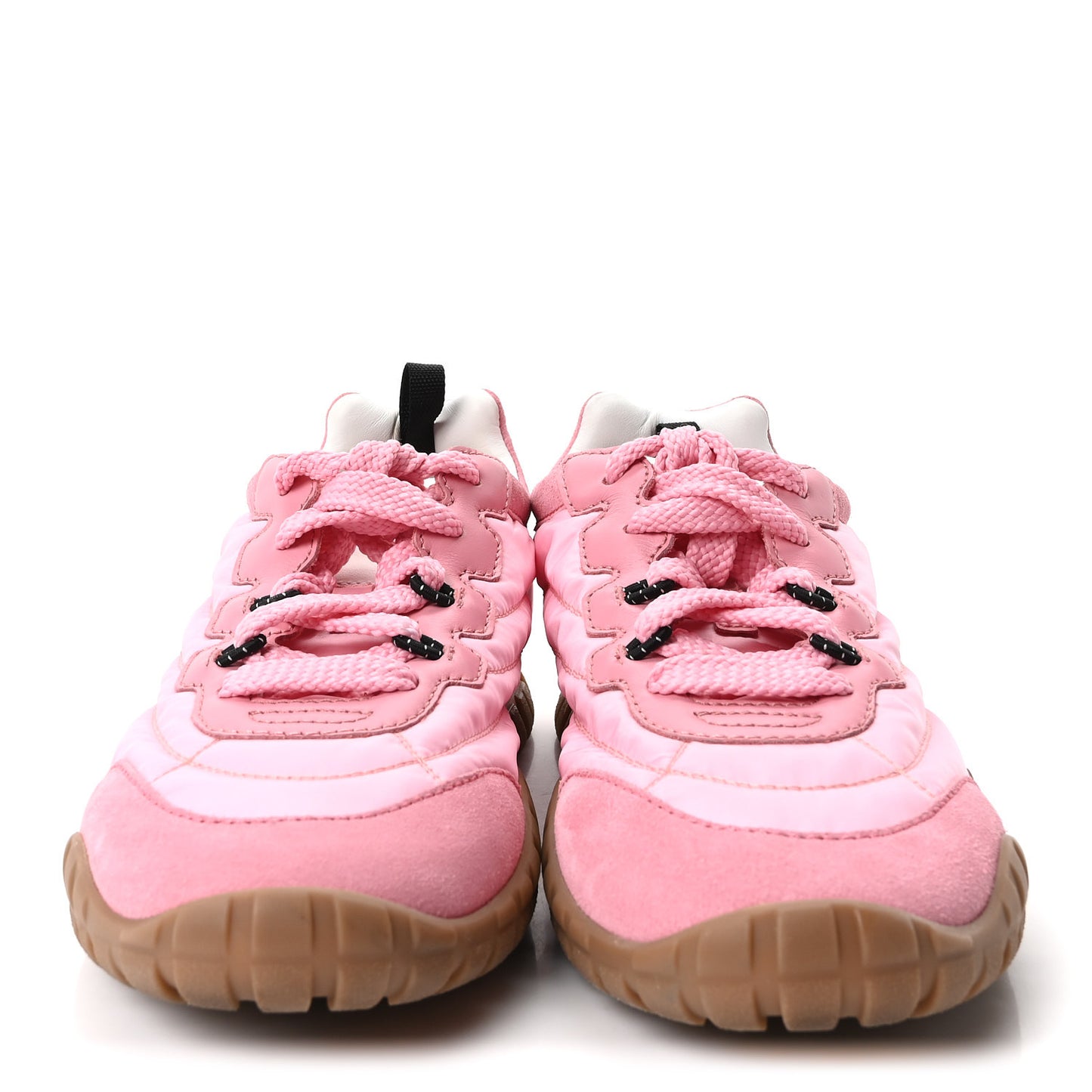 Technical Fabric Suede Womens Tyre Sneakers 38 Pink