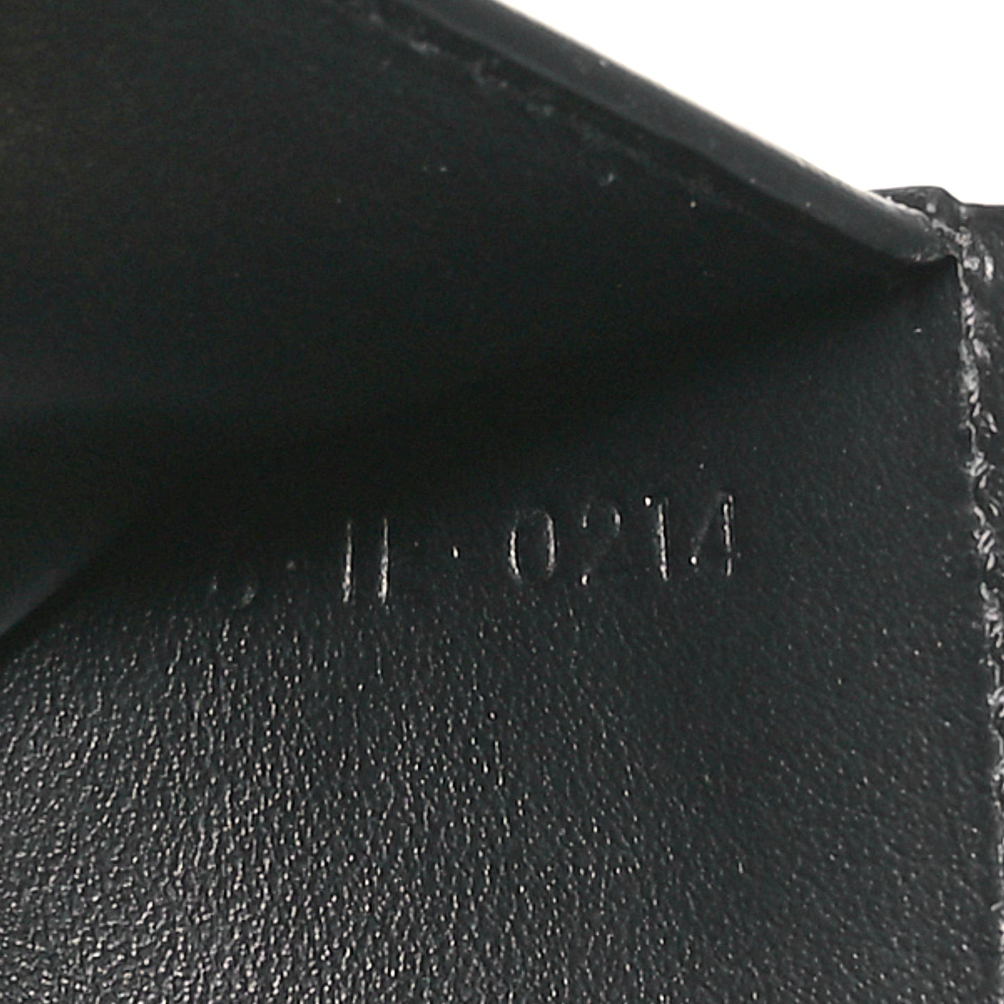 Calfskin Compact Triomphe Wallet With Coin Purse Black