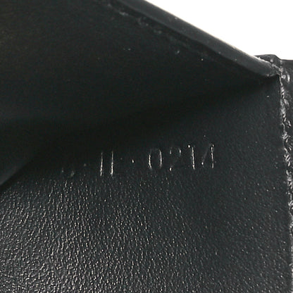 Celine Calfskin Compact Triomphe Wallet With Coin Purse Black 8 of 9
